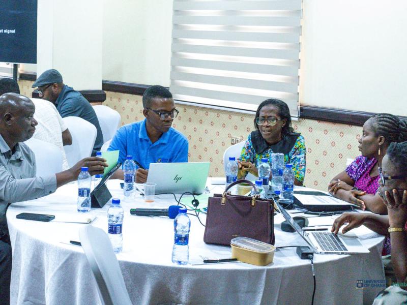 Table discussion on Sustainable Food Systems workshop.